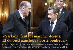 Sarkozy, faut lui marcher dessus. Et du pied gauche, ça