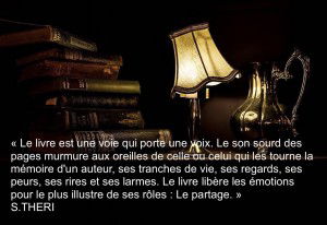 Le livre est une voie qui porte une voix. Le