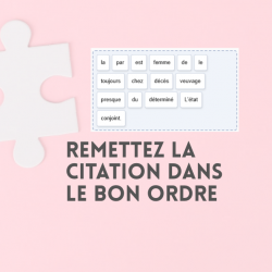 La citation mélangée du 28 avril 2026 : remettez les mots dans l'ordre !