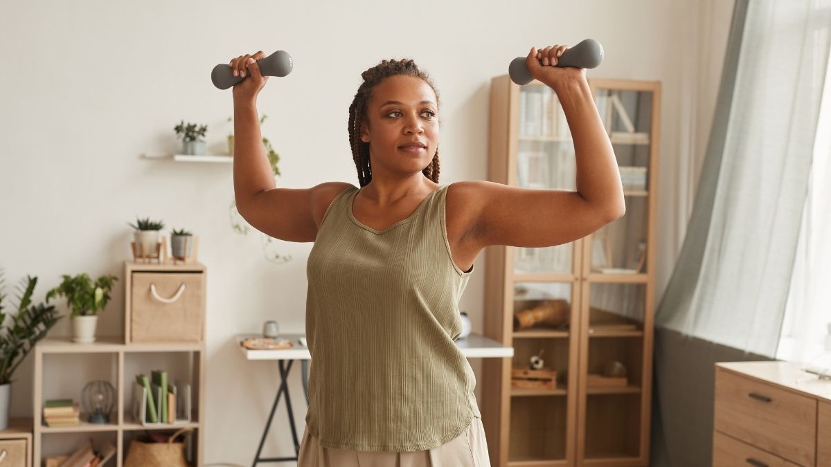 s&eacute;ance de musculation &agrave; la maison