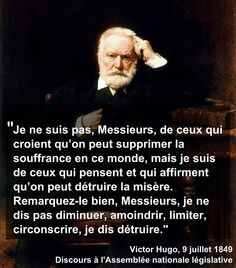 Citation Victor Hugo Souffrance Monde Je Ne Suis