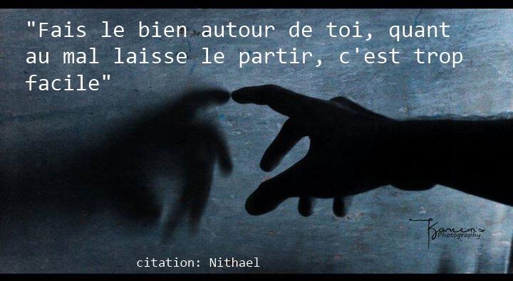 Citation Nithael Depart Fait Le Bien Autour De Toi