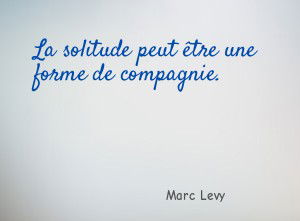 La solitude peut être une forme de compagnie.