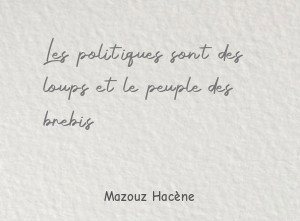 Les politiques sont des loups et le peuple des brebis