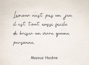 L'amour n'est pas un jeu, il est tout aussi facile