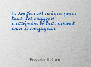 Le sentier est unique pour tous, les moyens d'atteindre le