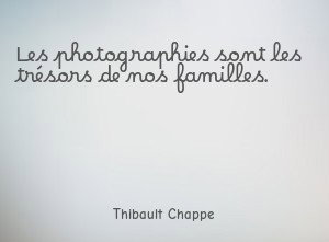 Les photographies sont les trésors de nos familles.