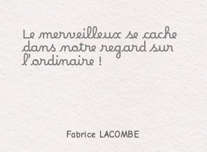 Le merveilleux se cache dans notre regard sur l ordinaire